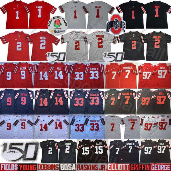 american college football wear ncaa ohio state buckeyes jersey justin fields jk dobbins chase young dwayne haskins jr hill binjimen victor m, Black
american college football wear ncaa ohio state buckeyes jersey justin fields jk dobbins chase young dwayne haskins jr hill binjimen victor m, Black