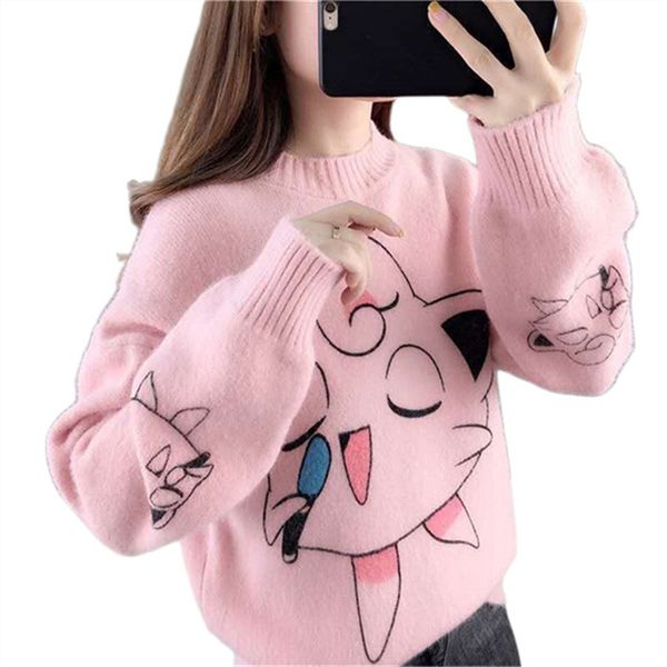women's sweaters warm soft and comfortable autumn/winter jumper european and american designers long sleeve round neck printed embroide, White;black
women's sweaters warm soft and comfortable autumn/winter jumper european and american designers long sleeve round neck printed embroide, White;black