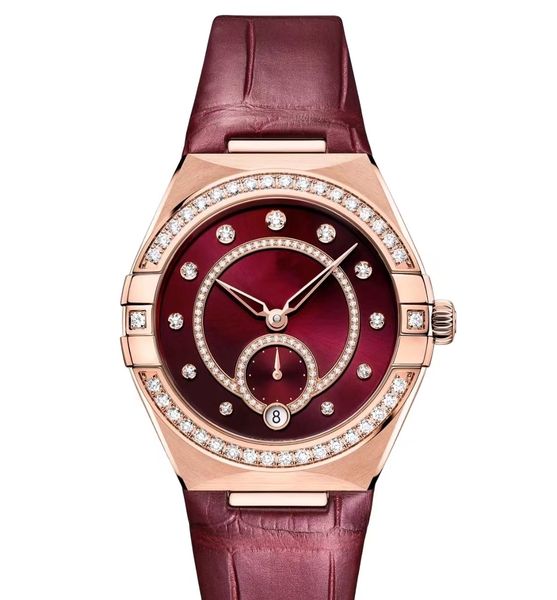 fashion women's mechanical watch bezel 36mm diamond 38 high-quality movement self-winding constellation series multicolor cowhide strap, Slivery;brown
fashion women's mechanical watch bezel 36mm diamond 38 high-quality movement self-winding constellation series multicolor cowhide strap, Slivery;brown