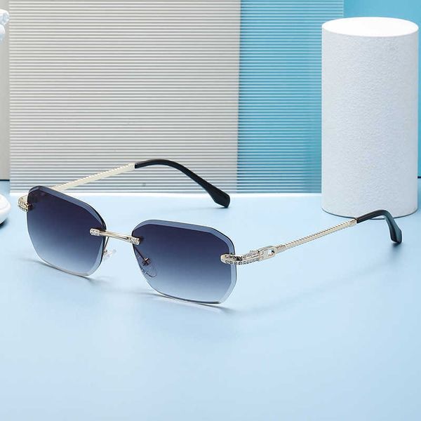 new fashion frameless slice sunscreen sunglasses women's high sense ins diamond studded small frame sunglasses men, White;black
new fashion frameless slice sunscreen sunglasses women's high sense ins diamond studded small frame sunglasses men, White;black