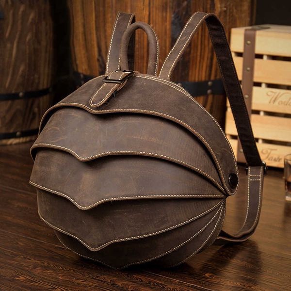handmade vintage leather backpack unique design beetles style bagpacks men women fashion backpacks 2020 summer new 221106
handmade vintage leather backpack unique design beetles style bagpacks men women fashion backpacks 2020 summer new 221106