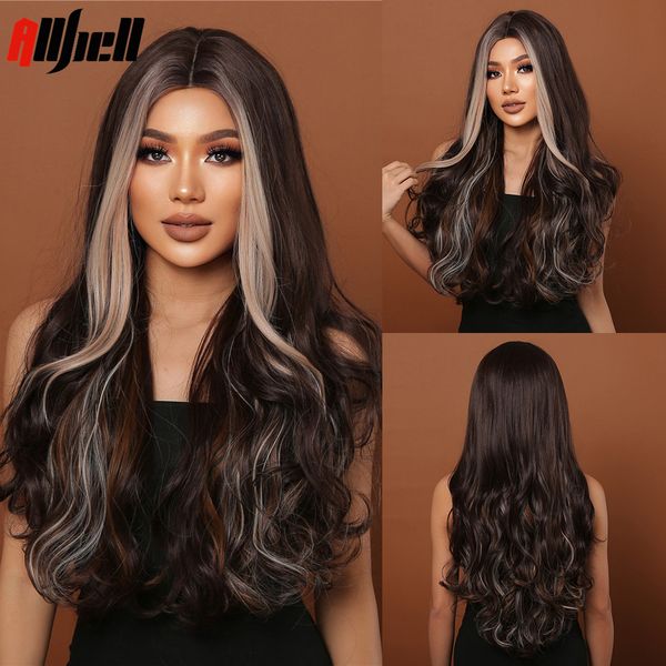 lx brand brown long wavy synthetic wigs for black women highlight blonde middle part wigs heat resistant female hair cosplay party usefactor
lx brand brown long wavy synthetic wigs for black women highlight blonde middle part wigs heat resistant female hair cosplay party usefactor
