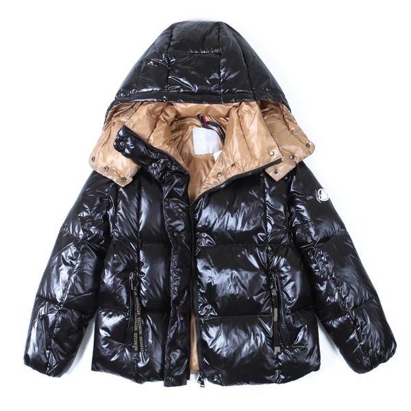 women's down jacket brand designer autumn and winter short hooded coat long sleeve bright leather loose thickened warm men's and w, Black
women's down jacket brand designer autumn and winter short hooded coat long sleeve bright leather loose thickened warm men's and w, Black