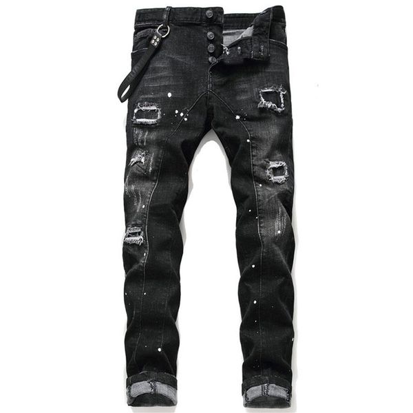 unique mens distressed ripped blue skinny jeans fashion designer slim fit washed motocycle denim pants panelled hip hop biker trou3398
unique mens distressed ripped blue skinny jeans fashion designer slim fit washed motocycle denim pants panelled hip hop biker trou3398