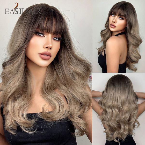 ombre brown long wavy synthetic wigs with bang ash brown blonde natural hair wig for women daily cosplay heat resistantfactory direct, Black
ombre brown long wavy synthetic wigs with bang ash brown blonde natural hair wig for women daily cosplay heat resistantfactory direct, Black