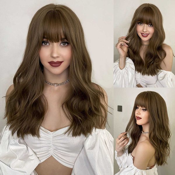 hair lace wigs 2022 women's long curly hair gradual color natural ffy wave headpiece wig, Black
hair lace wigs 2022 women's long curly hair gradual color natural ffy wave headpiece wig, Black