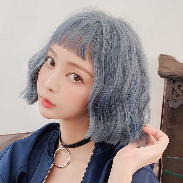 hair lace wigs female fashion trend of japan and south korea corn perm short curly hair simulation chemical fiber wig headgear, Black
hair lace wigs female fashion trend of japan and south korea corn perm short curly hair simulation chemical fiber wig headgear, Black