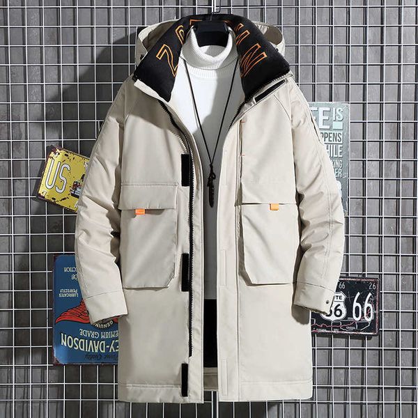 men's medium length down jacket heavy coat in winter working clothes middle aged and young students' warm, Black
men's medium length down jacket heavy coat in winter working clothes middle aged and young students' warm, Black