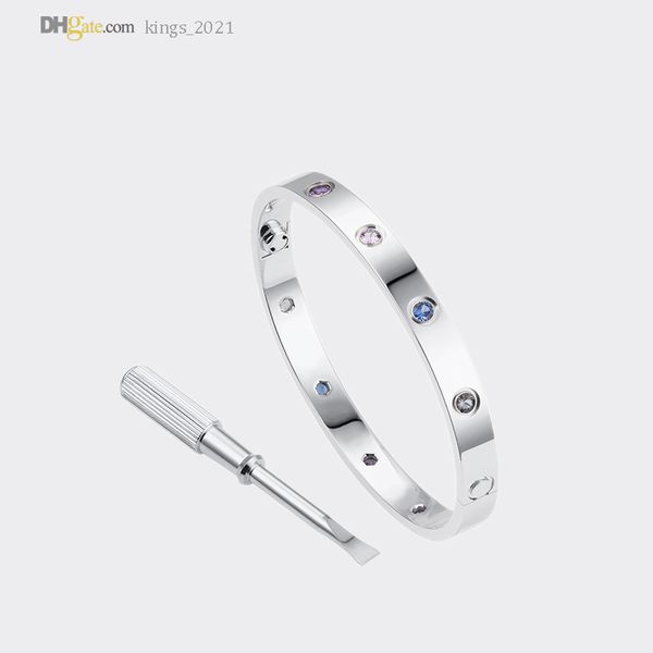 love bracelet designer bracelets women carti bangle silver bracelet colored diamonds luxury jewelry titanium steel gold-plated never fade no, Black
love bracelet designer bracelets women carti bangle silver bracelet colored diamonds luxury jewelry titanium steel gold-plated never fade no, Black