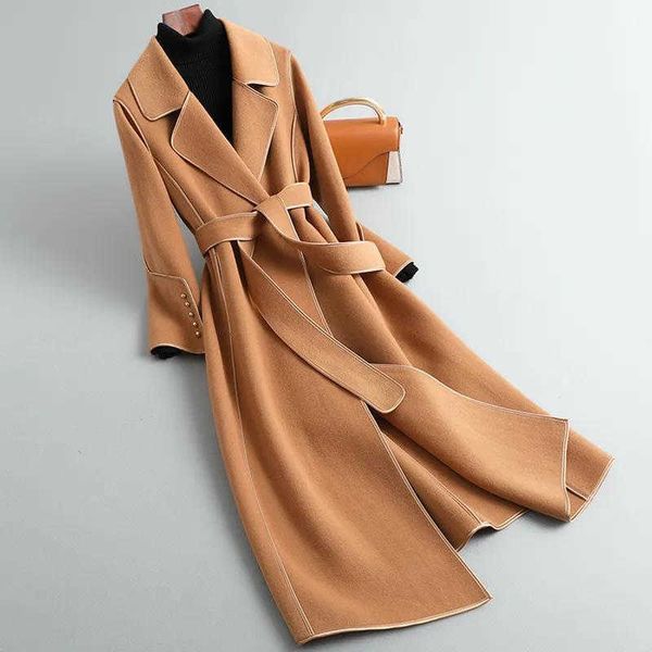 women's fur faux fur wool coat 2022 female autumn winter solid color korean slim thin woolen coat women mid-length woolen coat a679 t22, Black
women's fur faux fur wool coat 2022 female autumn winter solid color korean slim thin woolen coat women mid-length woolen coat a679 t22, Black
