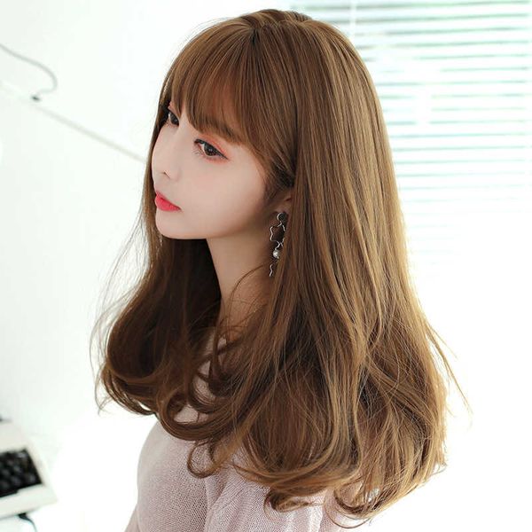 hair lace wigs net red wig curly natural ffy women's face repair medium long hair bangs, Black
hair lace wigs net red wig curly natural ffy women's face repair medium long hair bangs, Black