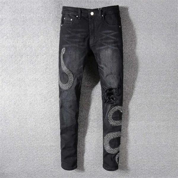 mens distressed ripped biker jeans slim fit motorcycle biker denim for men fashion designer hip hop mens jeans 34d, Blue
mens distressed ripped biker jeans slim fit motorcycle biker denim for men fashion designer hip hop mens jeans 34d, Blue