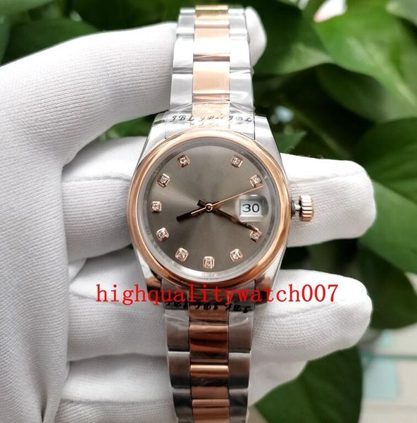 classic series men's ladies watches new version 36mm grey dial 116201 automatic 2813 mechanical 18k rose gold stainless steel bracelet, Slivery;brown
classic series men's ladies watches new version 36mm grey dial 116201 automatic 2813 mechanical 18k rose gold stainless steel bracelet, Slivery;brown