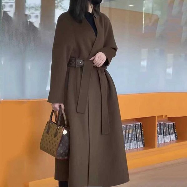 women's fur faux fur pure color high-quality double-sided cashmere coat autumn winter 2021 new loose woolen coat over the knee elegant, Black
women's fur faux fur pure color high-quality double-sided cashmere coat autumn winter 2021 new loose woolen coat over the knee elegant, Black