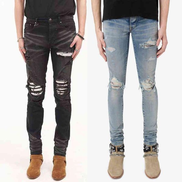 men's 2023 and amirs summer mens fashion jeans designer european high american street brand jeans new high street perforated jeans pant, Blue
men's 2023 and amirs summer mens fashion jeans designer european high american street brand jeans new high street perforated jeans pant, Blue