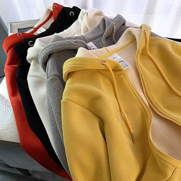 women's jackets cgc winter oversize zip up hoodies women 2022 harajuku hooded sweatshirts female warm plus velvet hoodies jacket casual, Black;brown
women's jackets cgc winter oversize zip up hoodies women 2022 harajuku hooded sweatshirts female warm plus velvet hoodies jacket casual, Black;brown