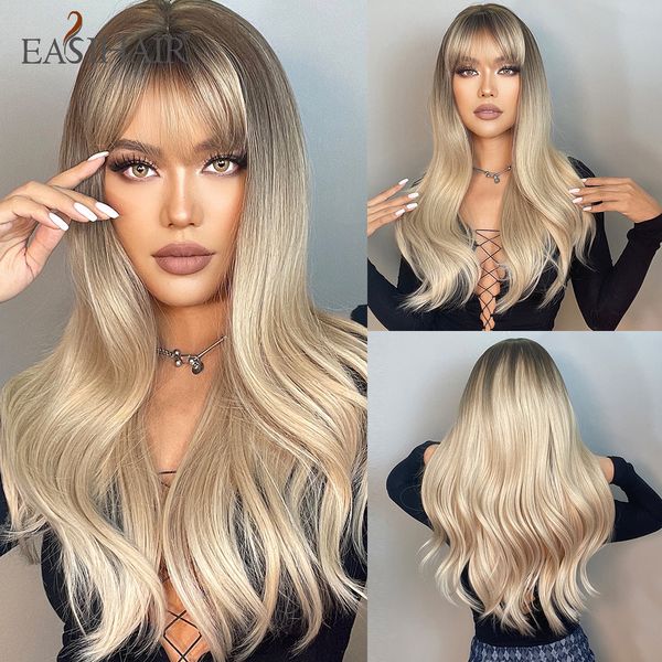 ombre brown golden blonde wig with bang long synthetic wavy wigs for women cosplay lolita daily party heat resistantfactory direct, Black
ombre brown golden blonde wig with bang long synthetic wavy wigs for women cosplay lolita daily party heat resistantfactory direct, Black