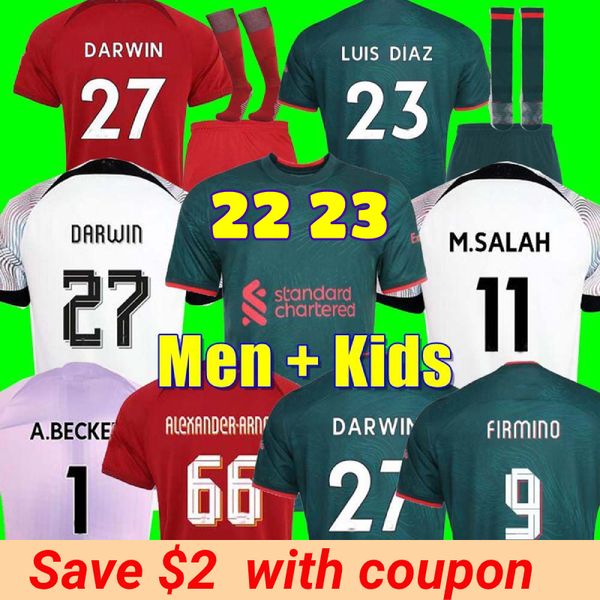 22 23 season soccer jersey home away 3rd darwin 2022 2023 mohamed diogo luis diaz alexander arnold football kit shirts men kids kits unifor, Black;yellow
22 23 season soccer jersey home away 3rd darwin 2022 2023 mohamed diogo luis diaz alexander arnold football kit shirts men kids kits unifor, Black;yellow