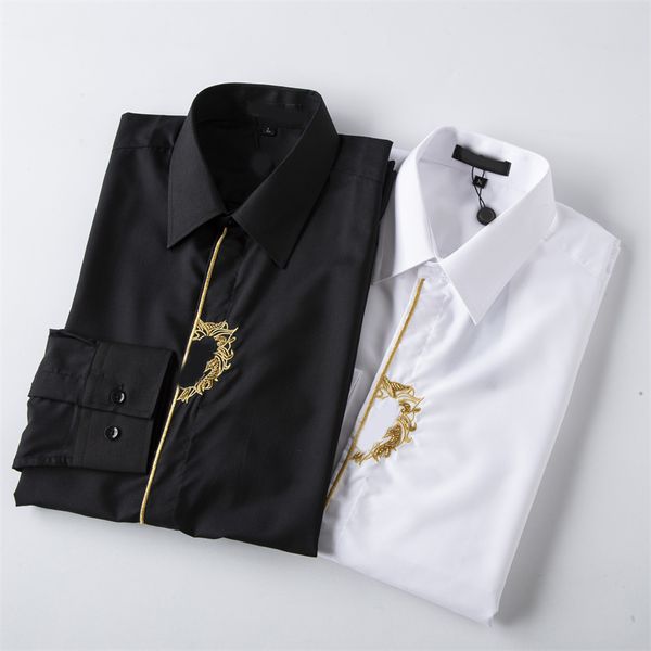 2022 luxury designer men's shirts fashion casual business social and cocktail shirt brand spring autumn slimming the most fashionable c, White;black
2022 luxury designer men's shirts fashion casual business social and cocktail shirt brand spring autumn slimming the most fashionable c, White;black