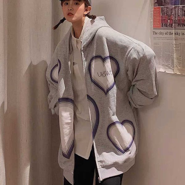 men's hoodies sweatshirts women harajuku zip-up hoodie y2k heart-shaped print loose punk e-girl kawaii sweatshirt hip-hop streetwear wi, Black
men's hoodies sweatshirts women harajuku zip-up hoodie y2k heart-shaped print loose punk e-girl kawaii sweatshirt hip-hop streetwear wi, Black