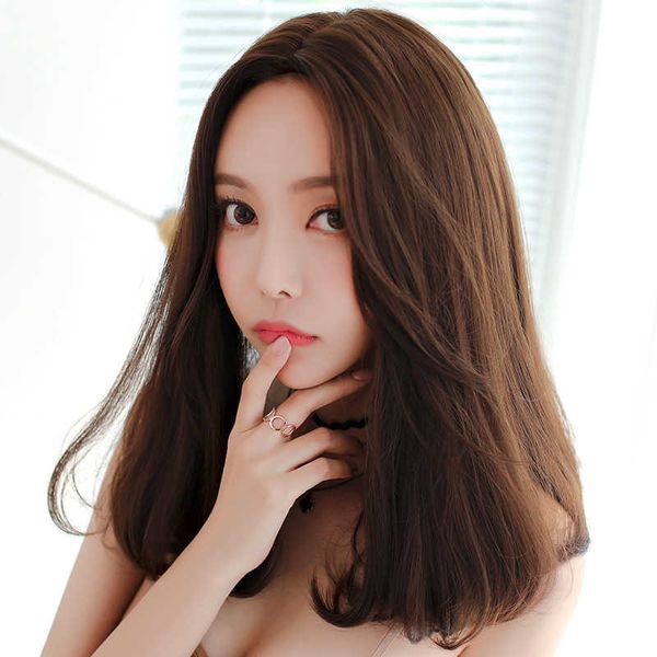 hair lace wigs net red cute women's middle gth straight hair inner button wig cover style, Black
hair lace wigs net red cute women's middle gth straight hair inner button wig cover style, Black