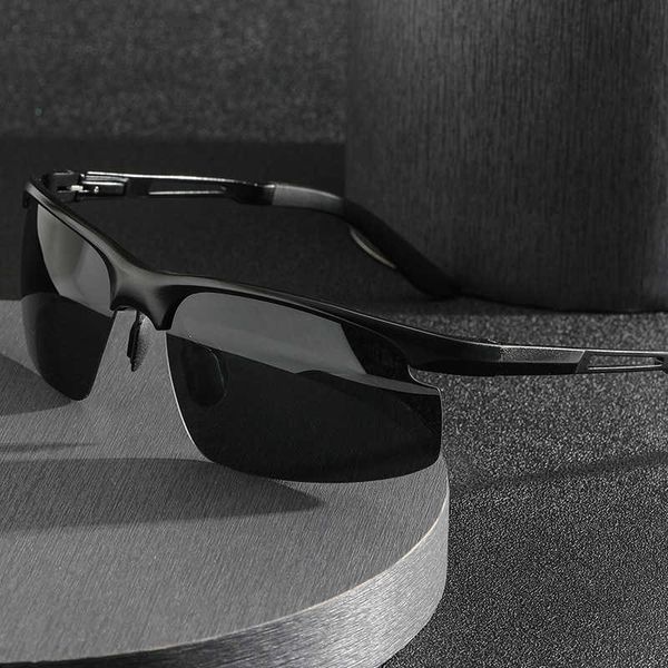 2022 new sports sunglasses men's glasses aluminum magnesium polarized sunglasses for cycling and driving, White;black
2022 new sports sunglasses men's glasses aluminum magnesium polarized sunglasses for cycling and driving, White;black