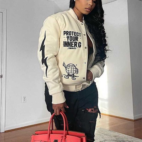 fashion womens jacket fall and winter baseball uniform new letter printing casual jacket stand collar coat, Black;brown
fashion womens jacket fall and winter baseball uniform new letter printing casual jacket stand collar coat, Black;brown