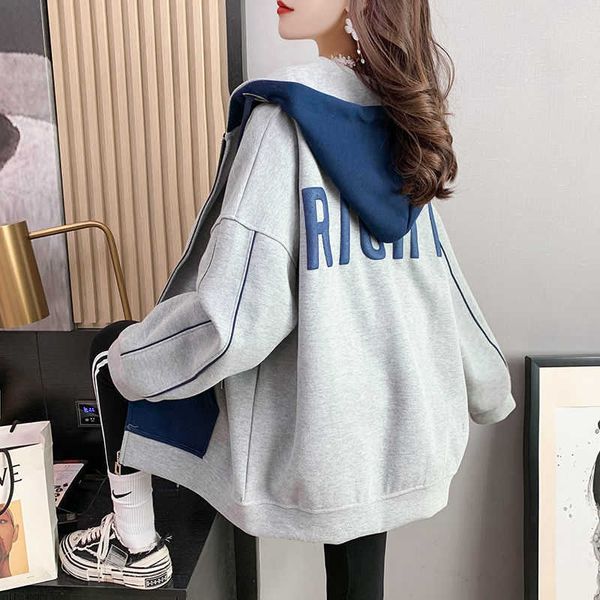 women's jackets fashion gray sweatshirts jacket loose zipper rock coat women casual oversize tracksuit hoody female funny basic hoodie, Black;brown
women's jackets fashion gray sweatshirts jacket loose zipper rock coat women casual oversize tracksuit hoody female funny basic hoodie, Black;brown