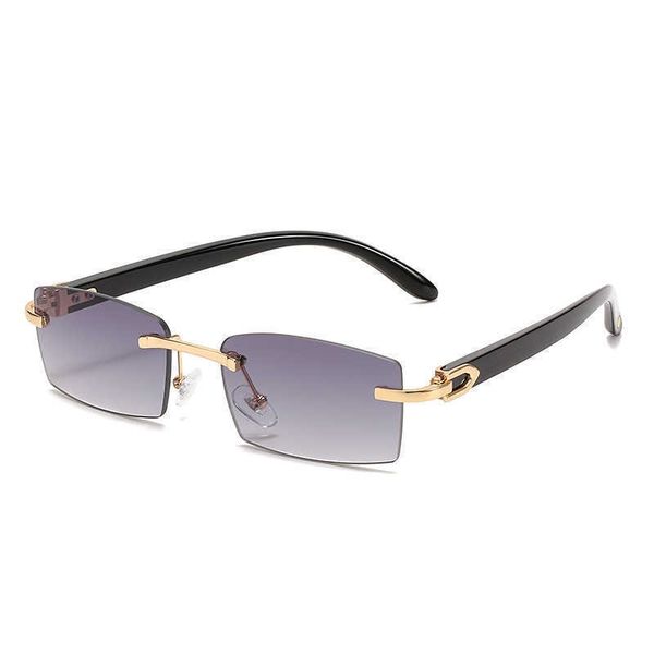 fashion designer sunglasses rimless horn cut edge design thick plate reflective decor classic men's women's glasses 2023, White;black
fashion designer sunglasses rimless horn cut edge design thick plate reflective decor classic men's women's glasses 2023, White;black