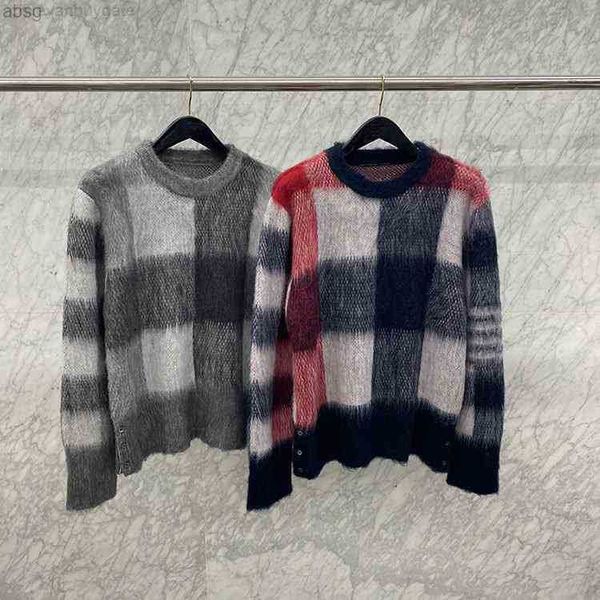 2022 tb fashion brand sweater men women o-neck england plaid mohair wool autumn winter pullovers, Black
2022 tb fashion brand sweater men women o-neck england plaid mohair wool autumn winter pullovers, Black