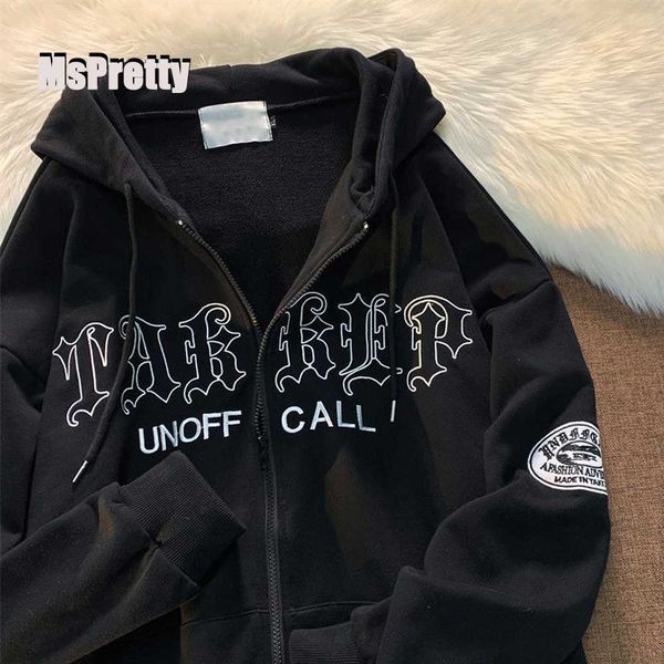 women's jackets mspretty women y2k hoodies harajuku couple loose oversized sweatshirts vintage long sleeve teen hooded sweatshirt zippe, Black;brown
women's jackets mspretty women y2k hoodies harajuku couple loose oversized sweatshirts vintage long sleeve teen hooded sweatshirt zippe, Black;brown