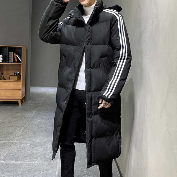 coat for men and women in winter medium length knee hooded casual sports warm cotton padded jacket, Black
coat for men and women in winter medium length knee hooded casual sports warm cotton padded jacket, Black