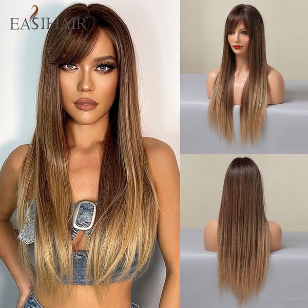 ombre brown long straight synthetic wig with side part bangs heat resistant hair wigs for woman daily cosplay partyfactory direct, Black
ombre brown long straight synthetic wig with side part bangs heat resistant hair wigs for woman daily cosplay partyfactory direct, Black