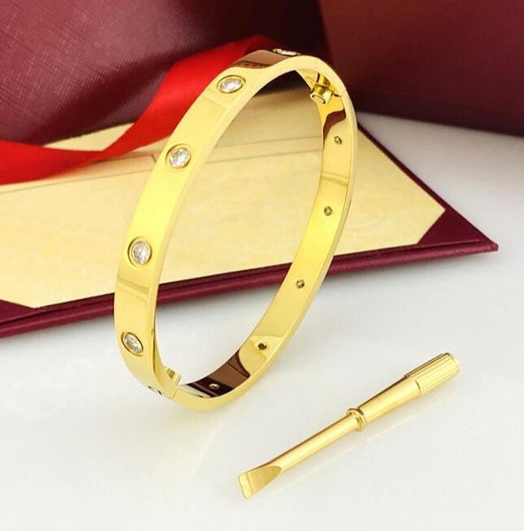 new titanium steel love carti bracelet bangles for women men 4cz screwdriver bracelets gold silver rose bracelet jewelry with velvet, Black
new titanium steel love carti bracelet bangles for women men 4cz screwdriver bracelets gold silver rose bracelet jewelry with velvet, Black
