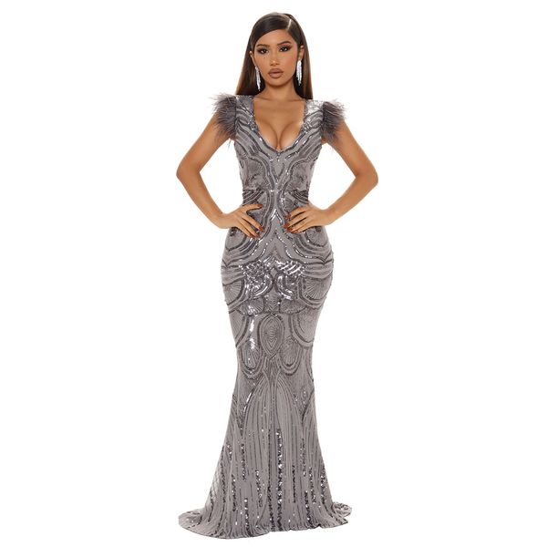2023 sequined mermaid evening dresses long sparkly sequin applique beaded fishtail prom gown sliver robe de soiree, Black;red
2023 sequined mermaid evening dresses long sparkly sequin applique beaded fishtail prom gown sliver robe de soiree, Black;red