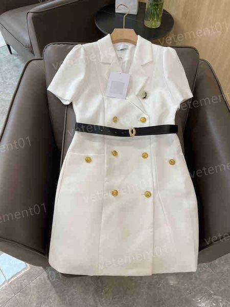 luxury women dresses c..el double-breasted belt belted suit lapel short sleeve dress fashion brand designer dresses for women clothing, Black;gray
luxury women dresses c..el double-breasted belt belted suit lapel short sleeve dress fashion brand designer dresses for women clothing, Black;gray