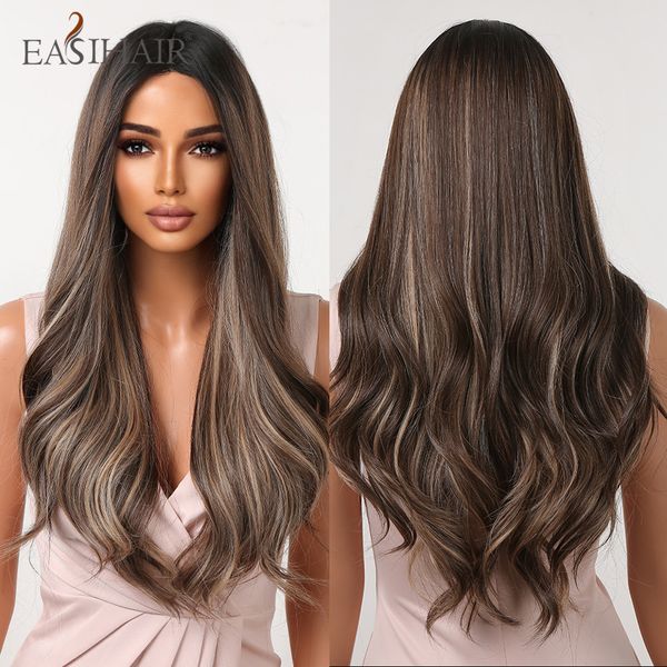 mixed brown blonde natural hairline lace wigs long wavy synthetic gray ash hair wigs for women daily heat resistantfactory direct, Black
mixed brown blonde natural hairline lace wigs long wavy synthetic gray ash hair wigs for women daily heat resistantfactory direct, Black
