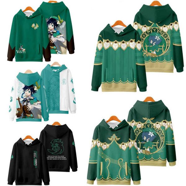 women's jackets genshin impact barbatos venti cosplay hoodie women men harajuku sweatshirt streetwear hip hop pullover hooded jacket ou, Black;brown
women's jackets genshin impact barbatos venti cosplay hoodie women men harajuku sweatshirt streetwear hip hop pullover hooded jacket ou, Black;brown