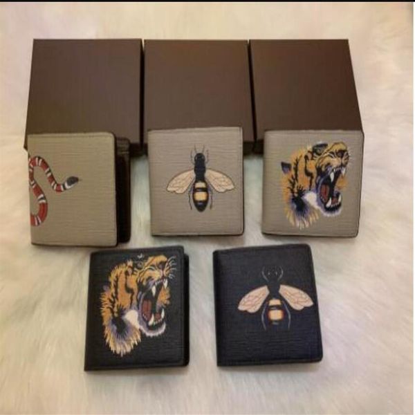 men animal short wallet leather black snake tiger bee wallets women long style luxury purse wallet card holders with gift box 335m, Red;black
men animal short wallet leather black snake tiger bee wallets women long style luxury purse wallet card holders with gift box 335m, Red;black