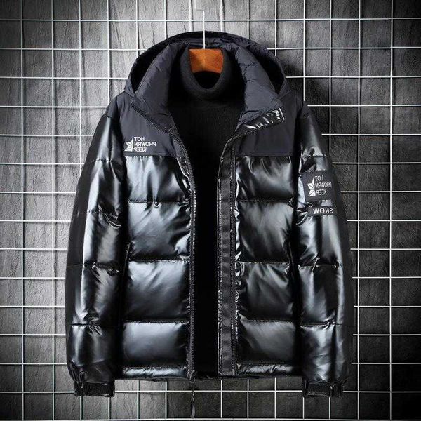men's 2022 new fashion down jacket winter hooded versatile short thickened coat, Black
men's 2022 new fashion down jacket winter hooded versatile short thickened coat, Black