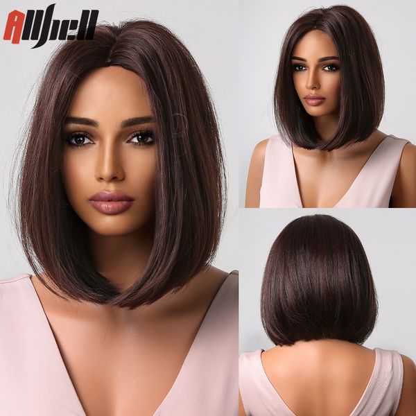 lx brand short synthetic wigs for women dark brown with auburn red bob straight wig cosplay party natural middle part hair heat resistantfac, Black
lx brand short synthetic wigs for women dark brown with auburn red bob straight wig cosplay party natural middle part hair heat resistantfac, Black