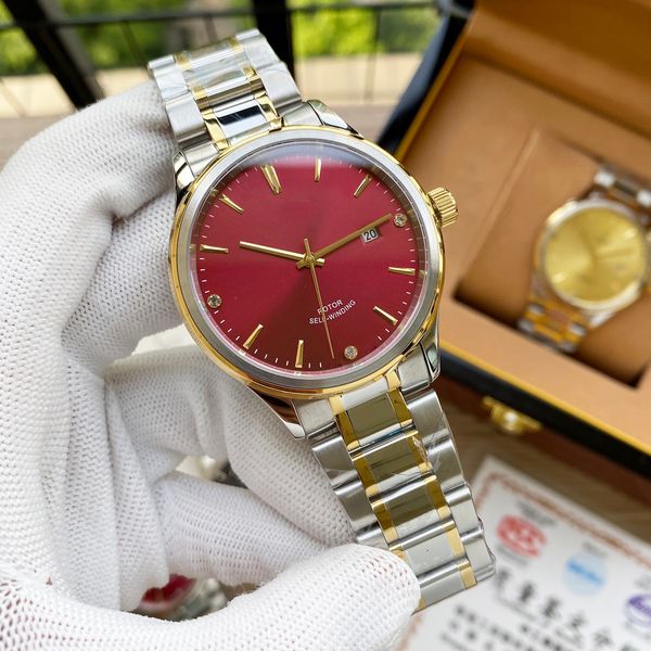 annie tu fashion series men's mechanical wristwatch 8215 fully automatic movement sapphire glass mirror 316 fine steel case luxury watc, Slivery;brown
annie tu fashion series men's mechanical wristwatch 8215 fully automatic movement sapphire glass mirror 316 fine steel case luxury watc, Slivery;brown