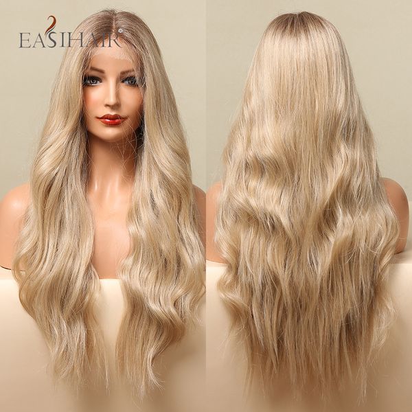 long wavy ombre brown honey blonde synthetic lace front wigs natural heat resistant wigs with baby hair for black womenfactory direct
long wavy ombre brown honey blonde synthetic lace front wigs natural heat resistant wigs with baby hair for black womenfactory direct