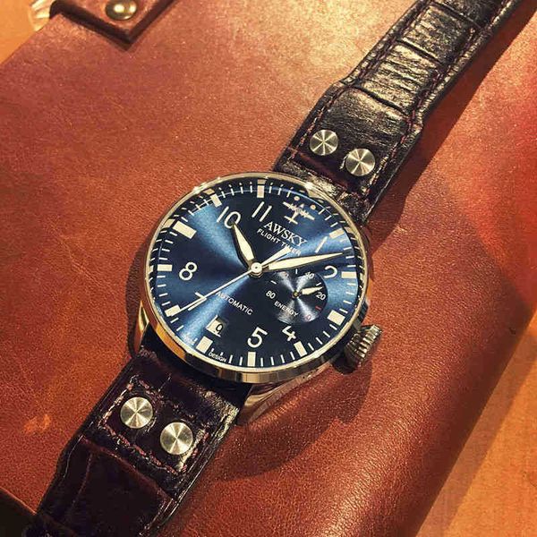 luxury mens mechanical watch genuine automatic men's fashion pilot waterproof luminous leather swiss es wristwatch, Black;brown
luxury mens mechanical watch genuine automatic men's fashion pilot waterproof luminous leather swiss es wristwatch, Black;brown