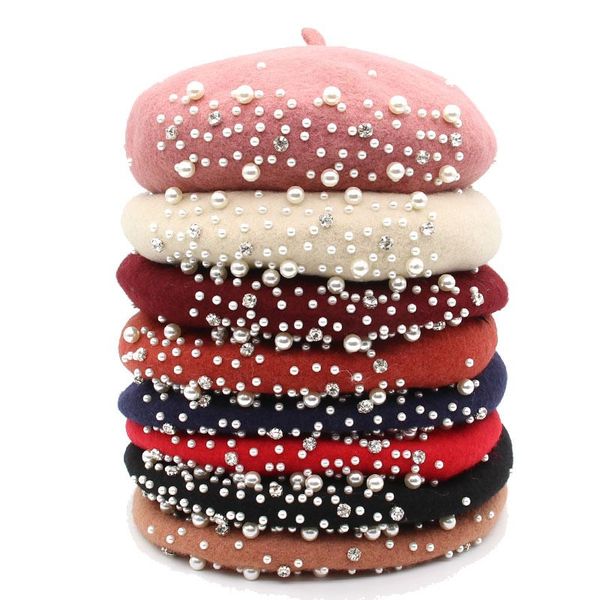 fashion princess designer women caps berets lovely pearl beanies spring autumn winter toddler girls hats, Blue;gray
fashion princess designer women caps berets lovely pearl beanies spring autumn winter toddler girls hats, Blue;gray