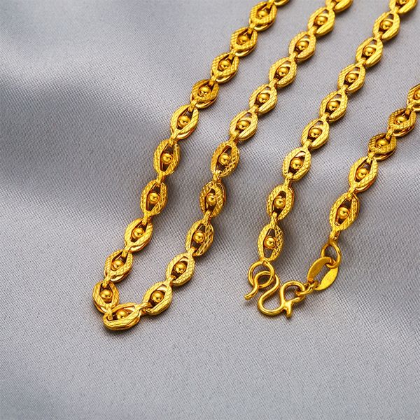 women's eyelet necklace collarbone fine chain 18k yellow gold filled simple style pretty jewelry gift, Silver
women's eyelet necklace collarbone fine chain 18k yellow gold filled simple style pretty jewelry gift, Silver