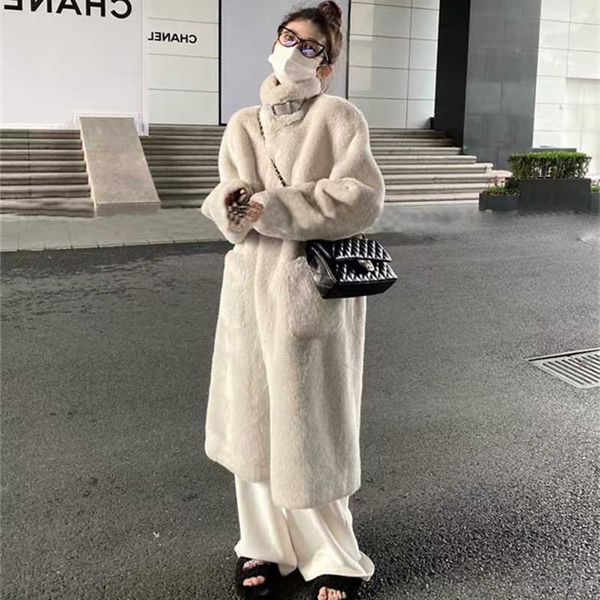 women's fur faux coats mink cardigan jackets fashion white female loose long sleeve 113cm plush winter warm coat t221105, Black
women's fur faux coats mink cardigan jackets fashion white female loose long sleeve 113cm plush winter warm coat t221105, Black