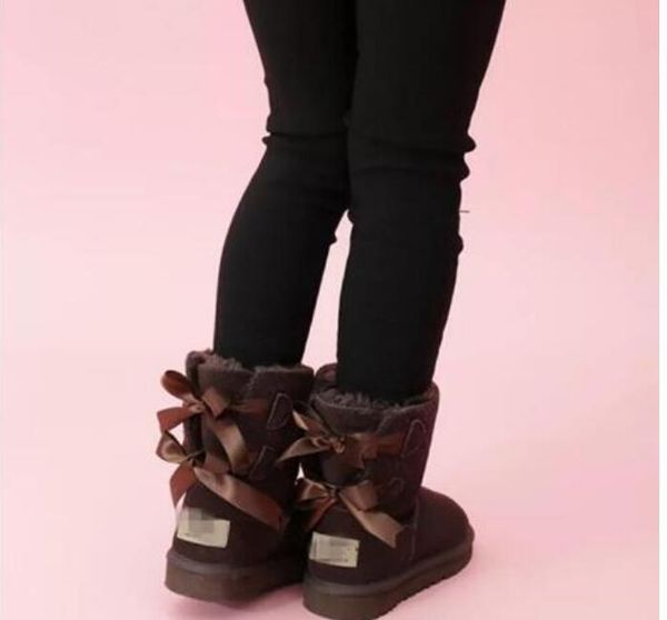 kids bailey 2 bows boots genuine leather toddlers snow solid winter girls footwear toddler girls cotton boots warm black pink lna, Black;grey
kids bailey 2 bows boots genuine leather toddlers snow solid winter girls footwear toddler girls cotton boots warm black pink lna, Black;grey