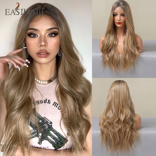 long synthetic lace front wave wigs for women middle part ombre ash golden blonde natural hair for daily cosplay partyfactory direct, Black
long synthetic lace front wave wigs for women middle part ombre ash golden blonde natural hair for daily cosplay partyfactory direct, Black
