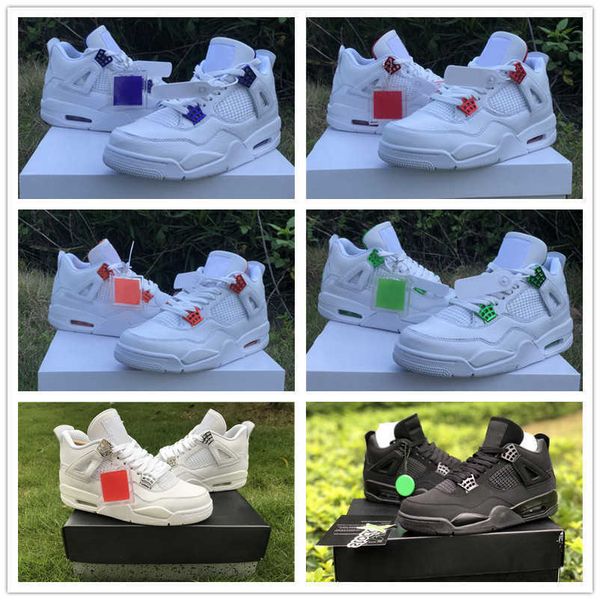 brand shoes 4 black cat metallic pack pure white basketball 4s purple orange red green sports, White;red
brand shoes 4 black cat metallic pack pure white basketball 4s purple orange red green sports, White;red